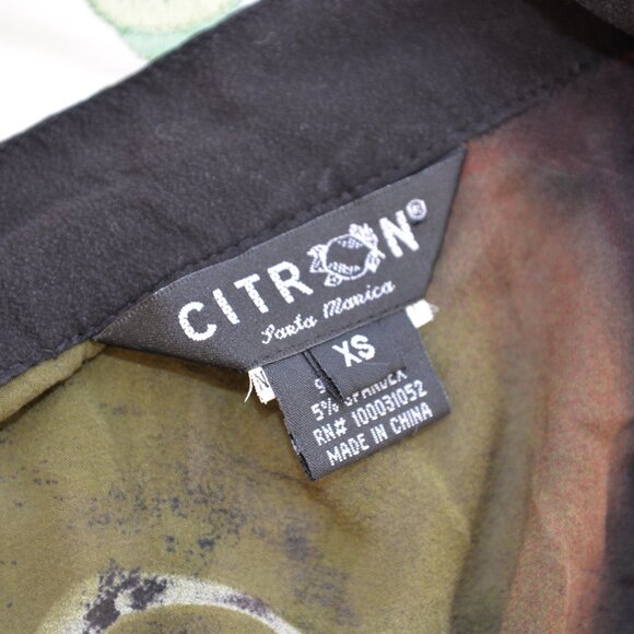 Citron Santa Monica Silk Draped Duster Sz XS - Picture 5 of 9